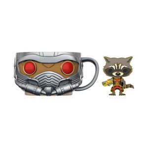 Star Lord Mug and Rocket Pin Set Funko Pop Marvel Guardians of the Galaxy